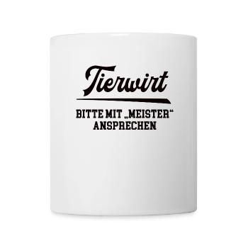 Tierwirt Meister Tierwirtmeister Tierzüchter Chef - Tasse - Weiß - Vorne