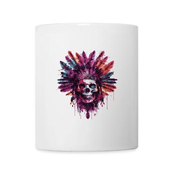 Chef de crâne indien - Mug blanc - blanc - Devant