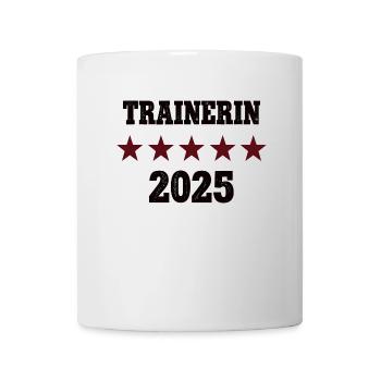 Trainerin Beruf Trainer Ausbildung Lizenz 2025 - Tasse - Weiß - Vorne