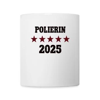Polierin Beruf Polier Bauleiterin Bau Ingenieurin - Tasse - Weiß - Vorne