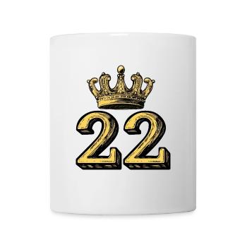 22 Number Crown - Mug - white - Front