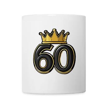 60 Number Crown - Mug - white - Front
