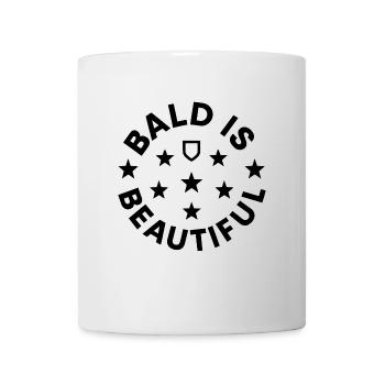 Männer Glatze Geschenkidee Bald Is Beautiful - Tasse - Weiß - Vorne