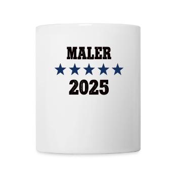 2025 Maler Beruf Malerei Job Arbeit Lehre - Tasse - Weiß - Vorne