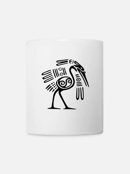 Grue indienne - Mug blanc - blanc