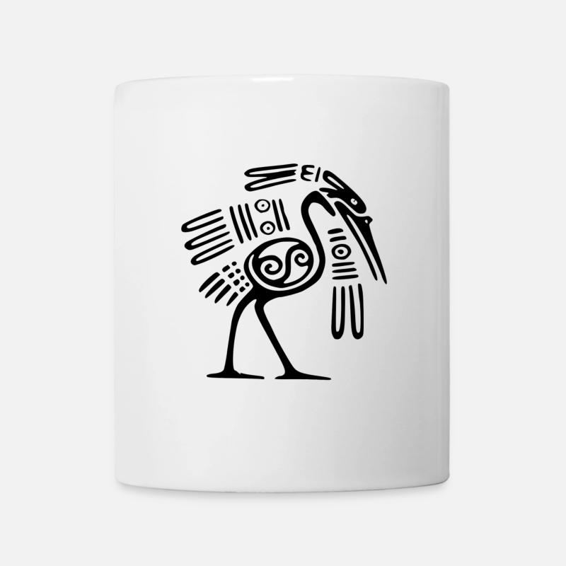 Crane indian - Mug - white
