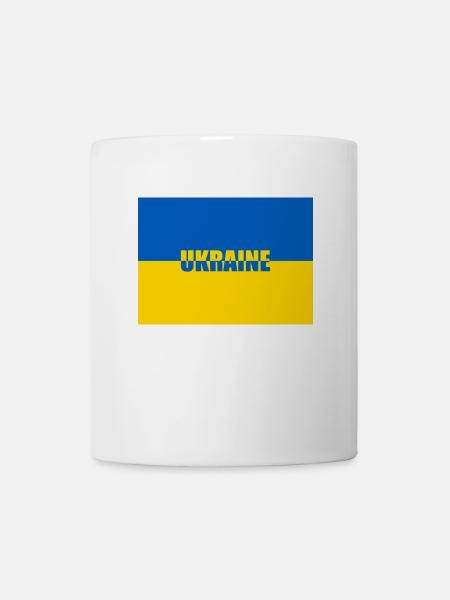 Ukraine Farben - Tasse - Weiß