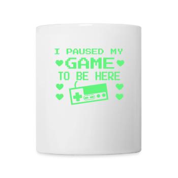 Funny Gamer Saying Gaming I paused my Game - Mug - white - Front
