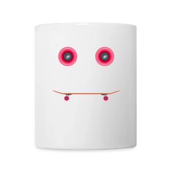skater skateboard sk8 halfpipe skateboarder - Mug - white - Front