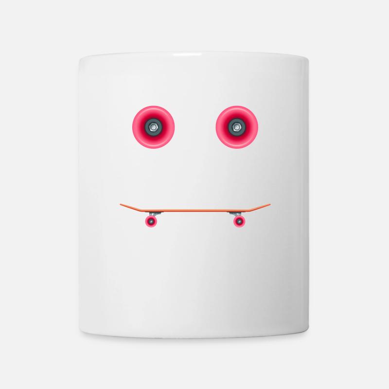 skater skateboard sk8 halfpipe skateboarder - Tasse - Weiß