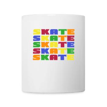 skater skateboard sk8 freestyle skateboarder - Tasse - Weiß - Vorne
