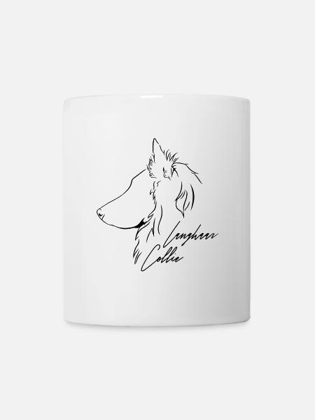 Langhaar Collie Profil Hunde Hund Wilsigns - Tasse - Weiß
