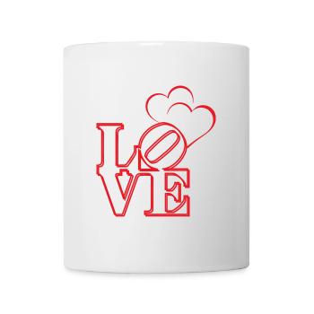 LIEBE DIE MENSCHEN UM DICH HERUM - Tasse - Weiß - Vorne
