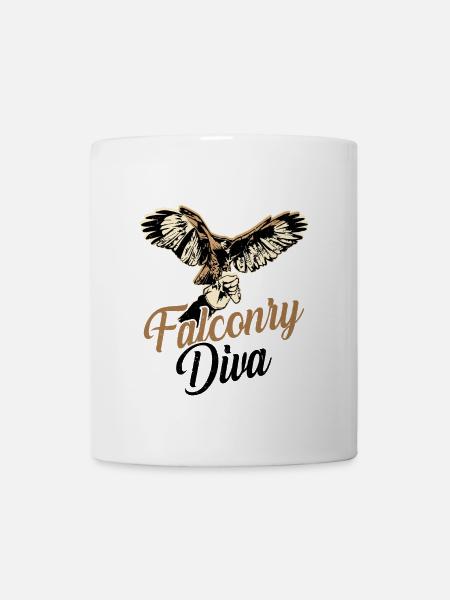 Falke Falkner Spruch - Tasse - Weiß