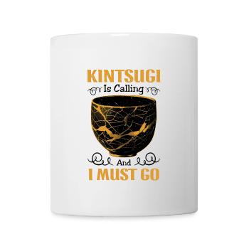 Conception japonaise de réparation de l’or Kintsukuroi - Mug blanc - blanc - Devant