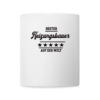 Bester Heizungsbauer Handwerker Heizungsbau Chef - Tasse - Weiß - Vorne