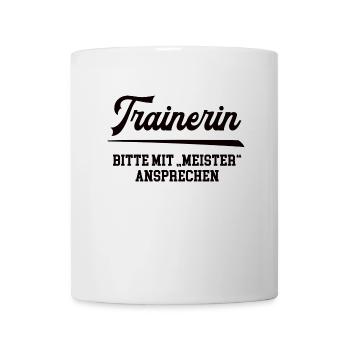 Trainerin Meister Prüfung Bestanden Trainer Frauen - Tasse - Weiß - Vorne