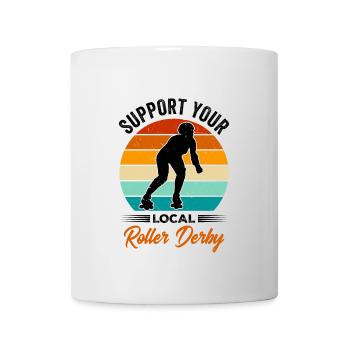 Witziger Rollschuh Spruch - Tasse - Weiß - Vorne