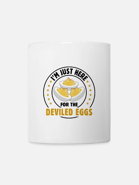 Teufelsei Spruch - Tasse - Weiß