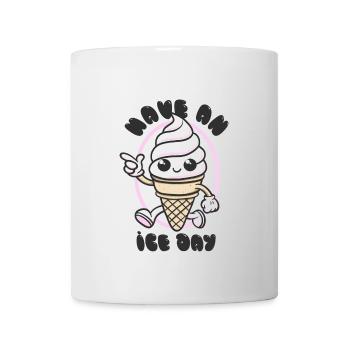 Have an Ice Day - Mascotte de crème glacée sucrée - Mug blanc - blanc - Devant