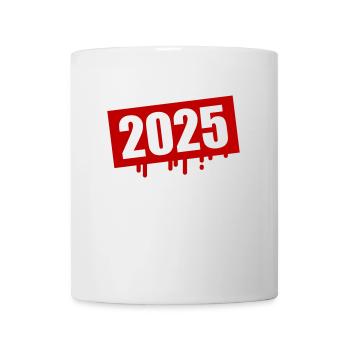 2025 Année Klecks - Mug blanc - blanc - Devant