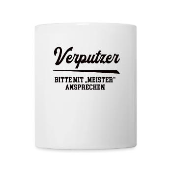 Verputzer Meister Prüfung Bestanden Stukkateur - Tasse - Weiß - Vorne