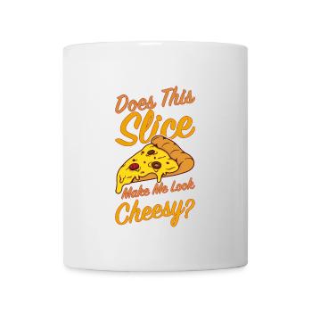 Witziger Pizza Spruch - Tasse - Weiß - Vorne