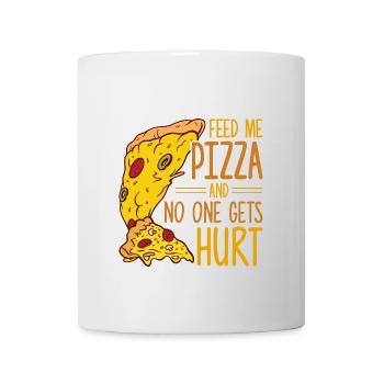 Drôle de dicton de pizza - Mug blanc - blanc - Devant