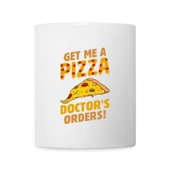 Drôle de dicton de pizza - Mug blanc - blanc - Devant