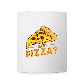 Drôle de dicton de pizza - Mug blanc - blanc - Devant