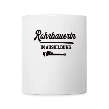 Rohrbauerin in Ausbildung Rohrbauerausbildung - Tasse - Weiß - Vorne