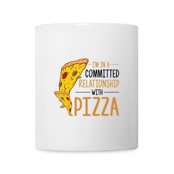 Drôle de dicton de pizza - Mug blanc - blanc - Devant