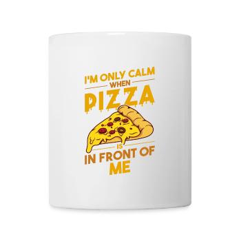 Drôle de dicton de pizza - Mug blanc - blanc - Devant