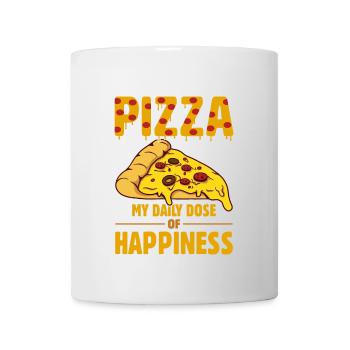 Drôle de dicton de pizza - Mug blanc - blanc - Devant