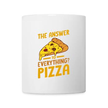 Drôle de dicton de pizza - Mug blanc - blanc - Devant