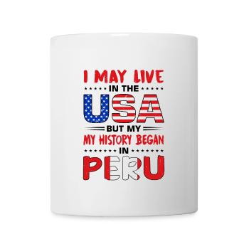 Racines péruviennes Drapeau du Pérou Peruano Pride - Mug blanc - blanc - Devant