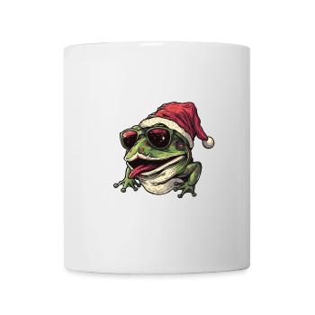 Frosch Weihnachten Lustig - Tasse - Weiß - Vorne