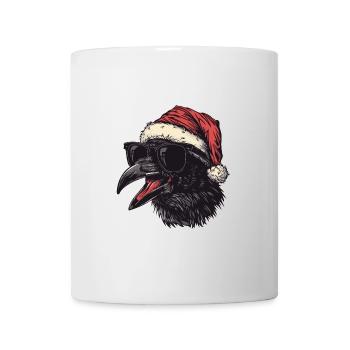 Rabe Krähe Weihnachten Lustig - Tasse - Weiß - Vorne