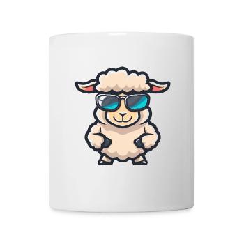 Schaf Cool Comic - Tasse - Weiß - Vorne