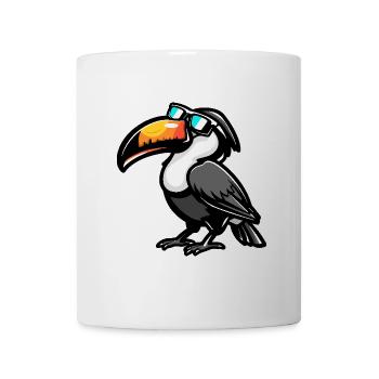 Tukan Vogel Cool Comic - Tasse - Weiß - Vorne