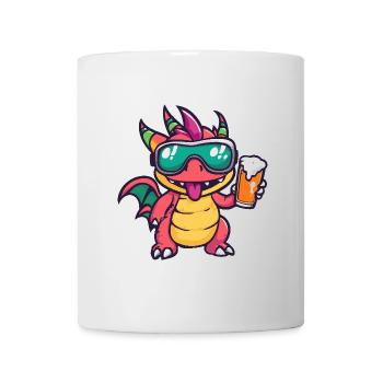 Drache Apres Ski Bier - Tasse - Weiß - Vorne