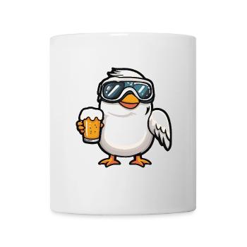 Taube Vogel Bière d’après-ski - Mug blanc - blanc - Devant