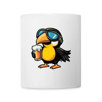 Bière d’après-ski Toucan Bird - Mug blanc - blanc - Devant