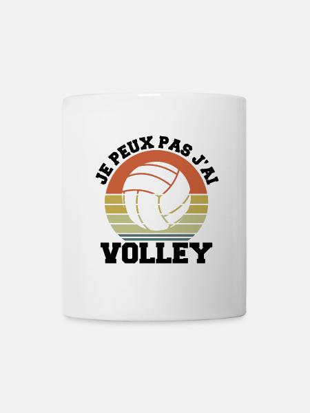 Je peux pas j ai Volley Humour cadeau - Mug blanc - blanc