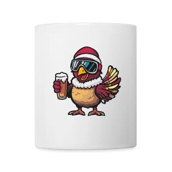Dinde Après-Ski Bière Bande dessinée - Mug blanc - blanc - Devant