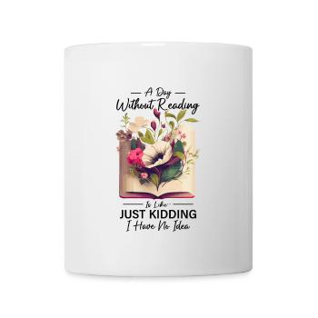Lesen Buch Merch Booktok Bookish Geschenk Buch - Tasse - Weiß - Vorne