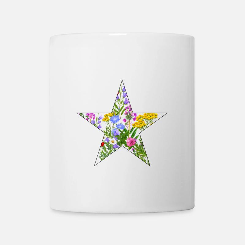 Wildblumen Blumen - Tasse - Weiß