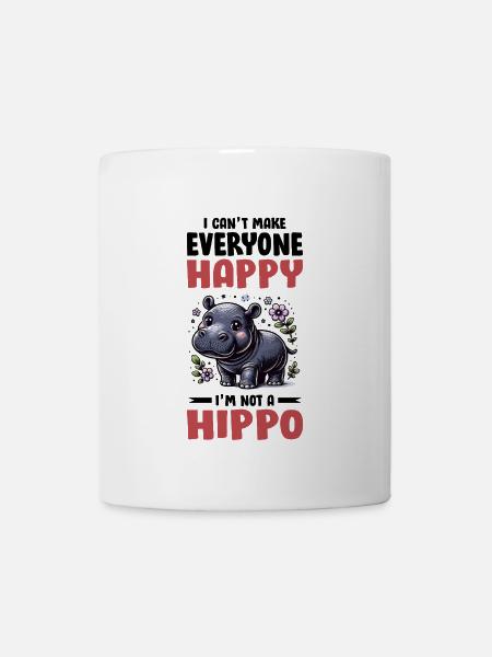 Nilpferd - Tasse - Weiß
