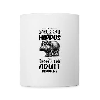 Nilpferd - Tasse - Weiß - Vorne