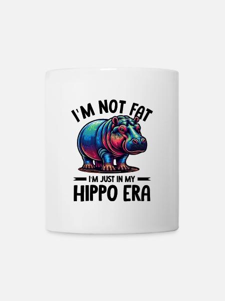Nilpferd - Tasse - Weiß